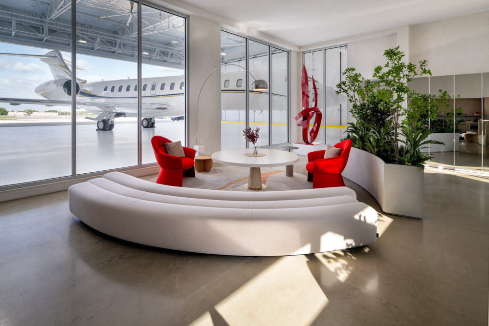 Aviation hangar and facility photography